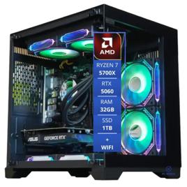 Pc Gamer Ryzen 7 5700x 32gb Aorus 1tb Rtx 5060 +wifi + W11