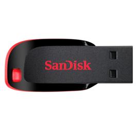 Pen Drive 16GB SanDisk Cruzer Blade, USB 2.0, Preto