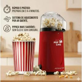 Pipoqueira Elétrica Pop Cine Manteiga Vermelha Agratto Cor Vermelho