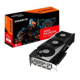 Placa de Vídeo RX 7600 GAMING OC 8G AMD Radeon Gigabyte, 8GB, GDDR6, 128bits, RGB