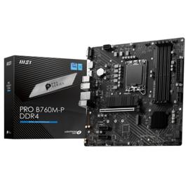 Placa Mãe MSI PRO B760M-P DDR4, Chipset B760, Intel LGA 1700, mATX, DDR4