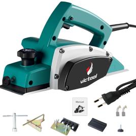 Plaina Elétrica 1000W Lamina Dupla, 220V Frequência, 16000 rpm