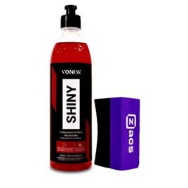 Pneu Pretinho Vonixx Shiny 500ml Brilho Molhado Duradouro + Aplicador