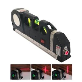 Nivel Nivelador A Laser 8m Alta Precisao Com Trena E Regua Metal Show Modelo LV03