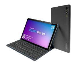 Positivo Vision TAB10 T3010 4GB RAM 128GB SSD com Capa Teclado Octa-Core 5 13MP Bateria 6000mAh Tela 10.1“ HD Wifi AC e 4G Full Lamination -​ Preto