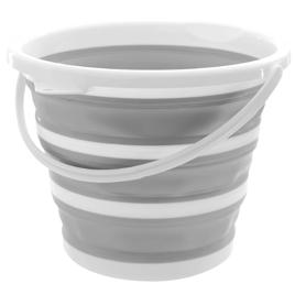 Powermaid Balde Retrátil de Silicone Multiuso - com Alça Dobrável - 10 Litros