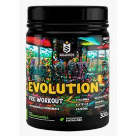 Pré Treino Evolution Workout 300g Termogênico Sabor Melancia Soldiers Nutrition Energia Foco Treino