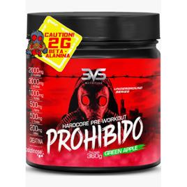 Pré Treino Prohibido 360g Sabor Maçã Verde