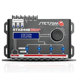 Processador de Áudio Digital Automotivo Stetsom STX2448 com Crossover e Equalizador