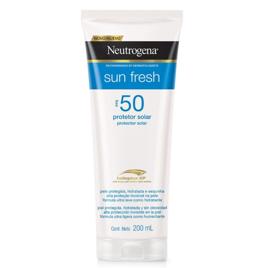 Protetor Solar Corporal Sun Fresh Fps50 Para Todos Os Tipos De Pele Com 200ml Neutrogena