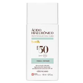 Protetor Solar Facial Fluido FPS 50 Botik Ácido Hialurônico 40ml