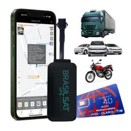 Rastreador Veicular Gps 4G Carro Moto Caminhao Com Bloqueador, Chip, + Aplicativo, Em Tempo Real