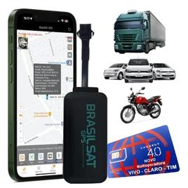 Rastreador Veicular Gps Com Bloqueador 4G E Chip + Aplicativo Em Tempo Real Carro Moto Caminhao!