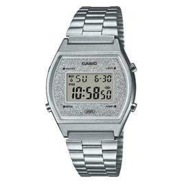 Relógio Casio Feminino Vintage Prata Gliter B640wdg-7df Prateado