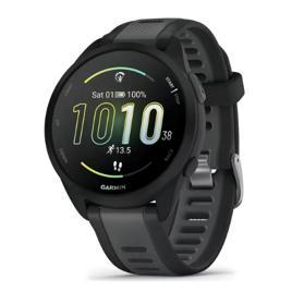Relógio Garmin Forerunner 165 Basic Amoled Preto Desenho da pulseira Mesh Monitor de Frequência Cardíaca