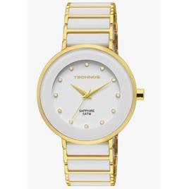 Relógio Technos Feminino Ceramic/saphire Dourado