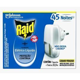 Repelente Elétrico Líquido Raid 45 Noites 1 Aparelho e 1 Refil de 32,9ml