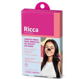 Ricca Adesivo Preto Para Remoção de Cravos Do Nariz Acne Defense