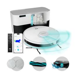 Robô Aspirador de Pó Wap Robot W4000 Com Base Autolimpante, Mapeamento e 2 Mops Giratórios