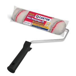 Rolo De Pintura Lã Baixa Para Parede 23cm C/ Cabo Ref 334 - Castor