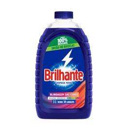 Sabão Líquido Lava Roupas Brilhante Limpeza Total - 3L