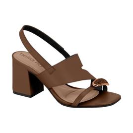 Sandália Feminina Beira Rio – Napa Turim, Conforto, Leve e Uso Diário – Moderna e Elegante (Conhaque - Marrom, BR, Adulto, Numérico, 36)
