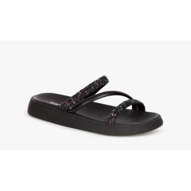Sandalia Papete Moleca Feminina Tiras Strass Macia Original