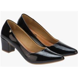 Sapato Feminino Scarpin Bico Fino Salto Grosso