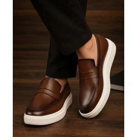 Sapato Loafer Masculino Mocassim Couro Casual Comfort Luxo