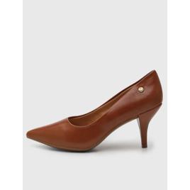 Scarpin Feminino VIA UNO Salto Fino Marrom