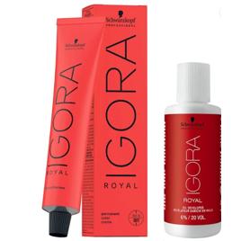Schwarzkopf Igora Royal 8-77 Louro Claro Cobre Extra + Ox 30