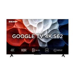 SEMP Smart TV 4K UHD, 43“, Google TV, Google Assistente, Comando por Voz, Googlecast Integrado, Design Sem Bordas, Dolby Audio, 43S62