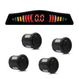 Sensor Estacionamento 4 Sensores Ré Display Led Cor Preto