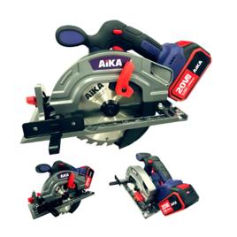 Serra Circular 165mm 20v Brushless Aika 2 Baterias + Bolsa