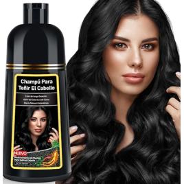 Shampoo Tintura de Cabelo KAISASA 3 em 1 Preto, 500ml