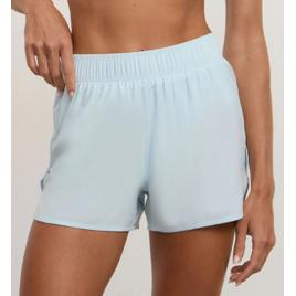 Short Academia Runner Esportiva com Bolsinho Funcional Azul Claro