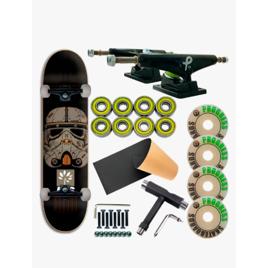 Skate Profissional Progress Desmontado Com Chave Rodas Startropper Rolamentos Amarelo