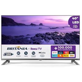 Smart TV 40 Britânia Roku TV LED Dolby Audio