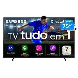 Smart TV 75" Samsung 4K UHD Crystal