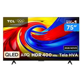 Smart TV 75" TCL 4K UHD QLED 75P7L Google TV 2026