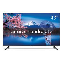 Smart TV AIWA 43” Android Full HD Borda Ultrafina HDR10 Dolby Áudio AWS-TV-43-BL-02-A