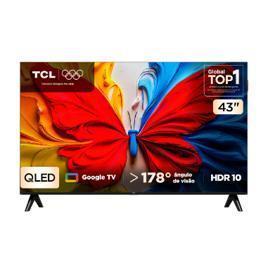 Smart Tv Tcl 43 Polegadas 43s5k Fhd Qled Hdr10 Google Tv