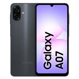 Samsung Galaxy A07 128GB Preto 4GB RAM Tela 6,7" Câm. Dupla + Selfie 8MP