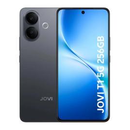 Smartphone JOVI T1 5G 256GB 16GB RAM Bateria 6500mAh Câmera 50MP 4K Benefícios com troca de tela grátis e garantia 2 anos - Preto Titânio