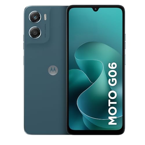 Smartphone Motorola Moto g06-128GB 4GB RAM + 8GB Ram Boost e Camera 50MP com AI Bateria de 5200 mAh Tela 6.9" - Azul Marinho