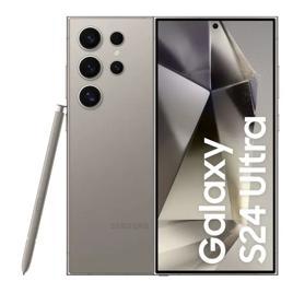 Smartphone Samsung Galaxy S24 Ultra, Galaxy AI, Selfie de 12MP, Tela de 6.8" 1-120Hz, 256GB, 12GB RAM - Titânio Cinza