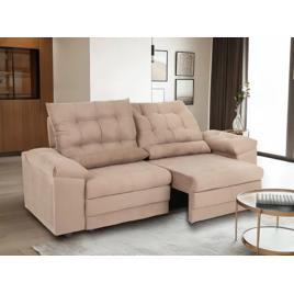 Sofá 3 Lugares Retrátil Reclinável Suede Phormatta Colômbia SMP