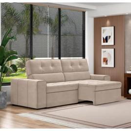 Sofá Retrátil Reclinável 3 Lugares Veludo Joly Barsa Gralha Azul