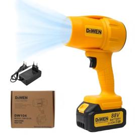 Soprador de Folhas sem Fio – 5700 RPM, Bateria 4000mAh, Alta Pressão, Velocidade Variável, Portátil para Jardim, Carro e Limpeza Doméstica