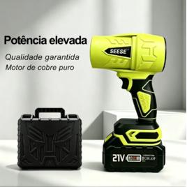 Soprador Portátil 1000g Com Motor Potente De Cobre Puro E Bateria De Longa Duração 220V